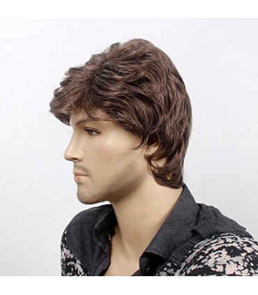 کلاه گیس اس تی فنتسی مردانه مدل کوتاه و مجعد STfantasy Mens Wig Short Wavy Synthetic Hair