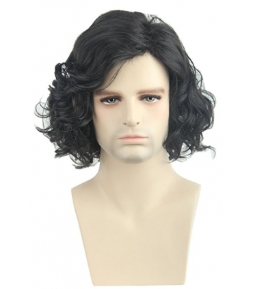 کلاه گیس تاپ کاسپلی زنانه و مردانه مدل کوتاه و حالت دار Topcosplay Men or Women Hair Wigs Short Black Curly