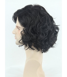 کلاه گیس تاپ کاسپلی زنانه و مردانه مدل کوتاه و حالت دار Topcosplay Men or Women Hair Wigs Short Black Curly
