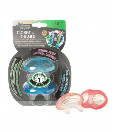 دندان گیر تامی تیپی طرح لثه بسته 2 عددی Tommee Tippee T436450 Pack Of 2 Teether