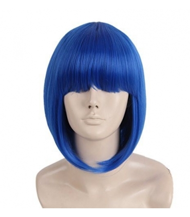 کلاه گیس تاپ کاسپلی زنانه مدل کوتاه و لخت چتری دار Topcosplay Short Straight Wigs Flat Bangs