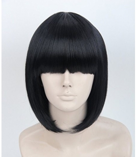 کلاه گیس تاپ کاسپلی زنانه مدل کوتاه و لخت چتری دار Topcosplay Short Straight Wigs Flat Bangs