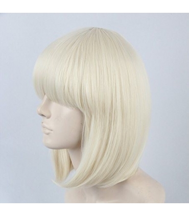کلاه گیس تاپ کاسپلی زنانه مدل کوتاه و لخت چتری دار Topcosplay Short Straight Wigs Flat Bangs