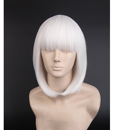 کلاه گیس تاپ کاسپلی زنانه مدل کوتاه و لخت چتری دار Topcosplay Short Straight Wigs Flat Bangs