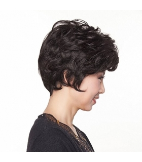 کلاه گیس گو اکشن زنانه طبیعی مدل کوتاه و کمی حالت دار Gooaction Short Natural Women Wig