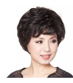 کلاه گیس گو اکشن زنانه طبیعی مدل کوتاه و کمی حالت دار Gooaction Short Natural Women Wig