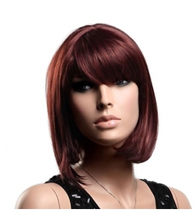 کلاه گیس گو اکشن زنانه مدل کوتاه و لخت چتری دار Gooaction Oblique Bangs Short Hair Wig