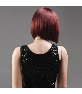 کلاه گیس گو اکشن زنانه مدل کوتاه و لخت چتری دار Gooaction Oblique Bangs Short Hair Wig