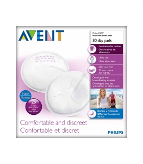 پد سینه فیلیپس اونت روزانه بسته 30 عددی Philips Avent A254/30 Day Breast Pad