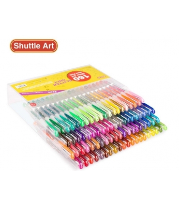 خودکار ژله ای 80 رنگ شاتل آرت بهمراه 80 مغزی اضافه Shuttle Art Gel Pen 80 Colored Gel Pens 80 Refills