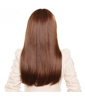 کلاه گیس گو اکشن زنانه مدل بلند و صاف چتری دار Gooaction Woman Long Bang Straight Wig