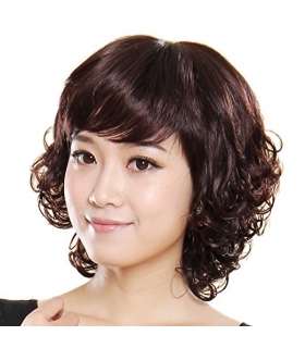 کلاه گیس گو اکشن زنانه طبیعی مدل کوتاه و فر Gooaction Short Curly Human Hair Wig