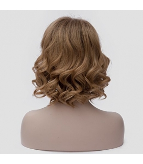 کلاه گیس گو اکشن زنانه متوسط مدل فردار دو رنگ Gooaction Medium Curly Hair Women Wig