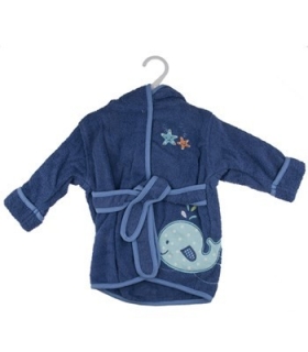 حوله پالتویی کودک طرح نهنگ 1152 Whale Overcoat Baby Towel