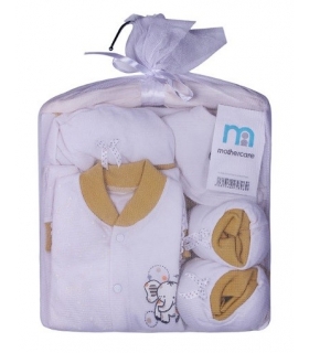 ست لباس نوزادی مادرکر طرح فیل Mothercare 454 Baby Clothes Set