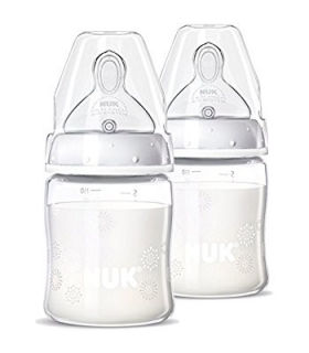شیشه شیر ناک 150 میلی لیتر فرست چویس بسته 2 عددی NUK 1929 First Choice Baby Bottle 150ml