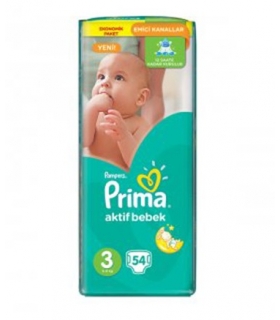 پوشک پمپرز پریما بسته 54 عددی سایز 3 Pampers Prima 067 Diaper Size 3 Pack of 54