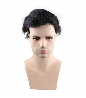 کلاه گیس ساینو آرت مردانه مدل تکه ای وسط سر SinoArt Hairpiece Human Hair Men Wig