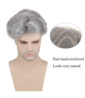 کلاه گیس ساینو آرت مردانه مدل تکه ای وسط سر SinoArt Hairpiece Human Hair Men Wig