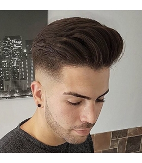 کلاه گیس ساینو آرت مردانه مدل تکه ای وسط سر SinoArt Hairpiece Human Hair Men Wig
