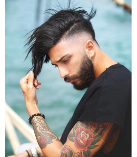 کلاه گیس ساینو آرت مردانه مدل تکه ای وسط سر SinoArt Hairpiece Human Hair Men Wig