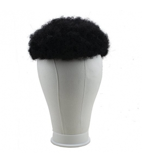 کلاه گیس ساینو آرت مردانه مدل تکه ای وسط سر فرفری SinoArt Human Hair Afro Curly Mens Wig