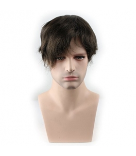 کلاه گیس ساینو آرت مردانه مدل تکه ای وسط سر SinoArt Pure Human Hair Toupee Hairpiece Men s Wig
