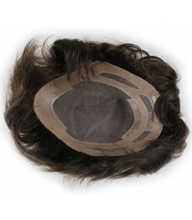 کلاه گیس ساینو آرت مردانه مدل تکه ای وسط سر SinoArt Pure Human Hair Toupee Hairpiece Men s Wig