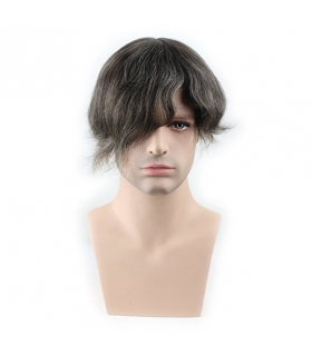 کلاه گیس ساینو آرت مردانه مدل تکه ای وسط سر SinoArt Pure Human Hair Toupee Hairpiece Men s Wig