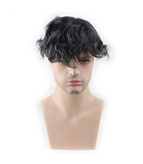 کلاه گیس ساینو آرت مردانه مدل تکه ای وسط سر SinoArt Pure Human Hair Toupee Hairpiece Men s Wig