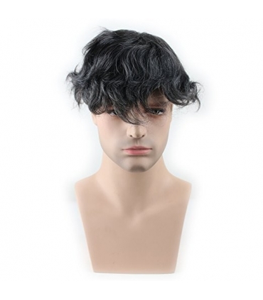 کلاه گیس ساینو آرت مردانه مدل تکه ای وسط سر SinoArt Pure Human Hair Toupee Hairpiece Men s Wig