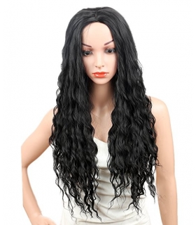 کلاه گیس کالیس زنانه مدل بلند و فر Kalyss Long Curly Wavy Synthetic Hair wig