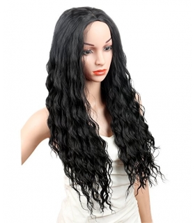 کلاه گیس کالیس زنانه مدل بلند و فر Kalyss Long Curly Wavy Synthetic Hair wig