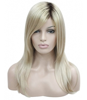کلاه گیس کالیس زنانه مدل بلند و صاف بلوند با ریشه های مشکی Kalyss Long Straight Dark roots Blonde wig