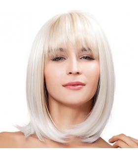 کلاه گیس کالیس زنانه مدل لخت و چتری دار متوسط Kalyss Straight Blonde Heat Resistant Wig