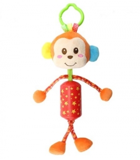 آویز کریر جغجغه ای هپی مانکی طرح میمون Happy Monkey 1921 Monkey Hanging Carrier