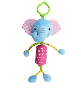 آویز کریر جغجغه ای هپی مانکی طرح فیل Happy Monkey 1921 Elephant Hanging Carrier