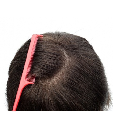 کلاه گیس لرد هیر مردانه مدل تکه ای مخصوص وسط سر Lordhair Toupee Super Thin Mens wig