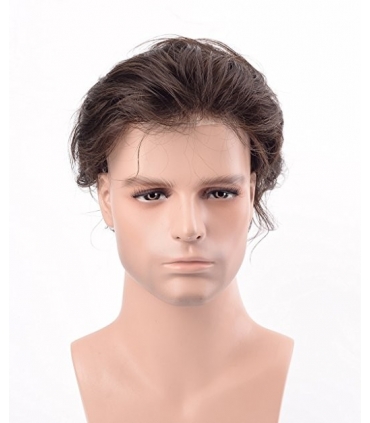 کلاه گیس لرد هیر مردانه مدل تکه ای مخصوص وسط سر Lordhair Toupee Super Thin Mens wig