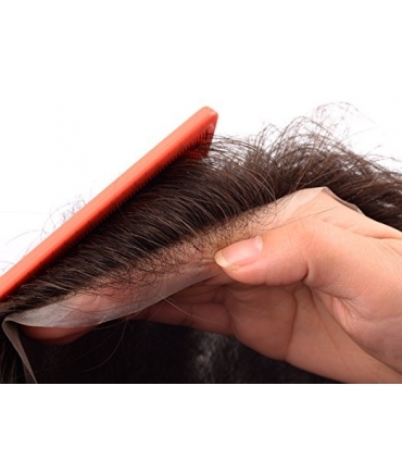 کلاه گیس لرد هیر مردانه مدل تکه ای مخصوص وسط سر Lordhair Toupee Super Thin Mens wig