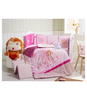 سرویس خواب 6 تکه کارترلیب طرح کلبه و زرافه Carterliebe D14-321 Baby Bed Set 6 Pieces