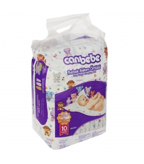 زیرانداز تعویص یکبار مصرف جان ب ب بسته 10 عددی Canbebe 1781 Langering Disposable Baby Changing Mat Pack Of 10
