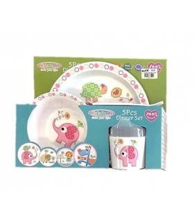 ست غذاخوری 5 تکه کالرلند Colorland 1818 Toddler Feeding Set
