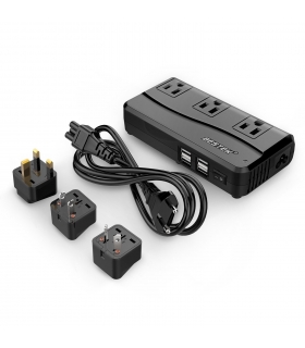 مبدل برق 220 به 110 ولت مسافرتی بستک دارای 4 پورت یو اس بی BESTEK Universal Travel Adapter 220V to 110V with 4 Port USB