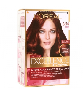 کيت رنگ موي لورآل LOreal Excellence Hair Color Kit No 6.54