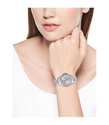 ساعت مچی زنانه ایکس او ایکس او 5746 نگین دار XOXO Women's XO5746 Silver-Tone Bracelet Watch