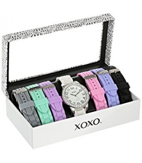 ساعت مچی زنانه ایکس او ایکس او 9069 با 7 بند قابل تعویض XOXO Women's XO9069 Watch with 7 Interchangeable Bands