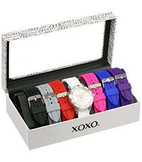 ساعت مچی زنانه ایکس او ایکس او 9043 با 7 بند قابل تعویض XOXO Women's XO9043 Watch with 7 Interchangeable Bands