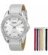 ساعت مچی زنانه ایکس او ایکس او 9062 با 7 بند قابل تعویض XOXO Women's XO9062 Watch with 7 Interchangeable Bands