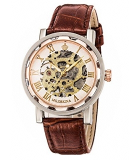 ساعت مچی اسپرت اورکینا استیم پانک بلینگ اسکلتون مکانیکال Orkina Steampunk Bling Skeleton Mechanical Wristwatch